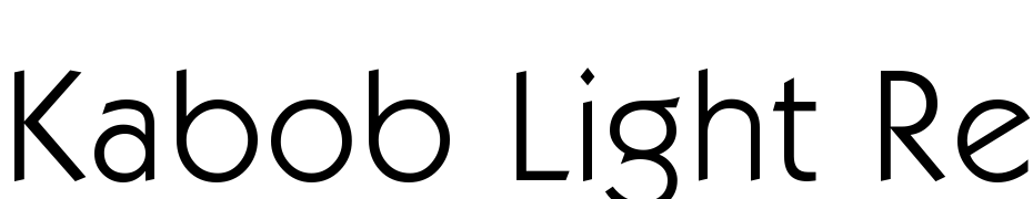 Kabob Light Regular Font Download Free